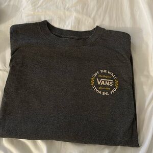 Men’s gray long sleeve vans shirt size small